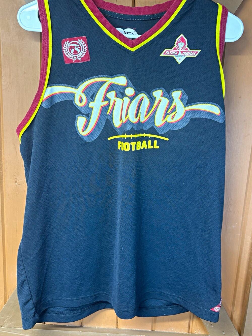 Father Duenas Friars Football Sleeveless Shirt Men M Guam Team Jersey